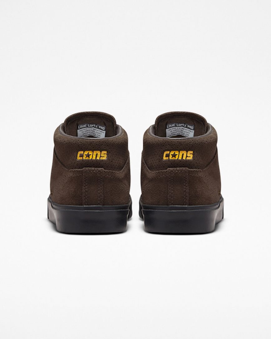 Bascheți Barbati Converse CONS Louie Lopez Pro Maro Negrii | RO WOGNU962